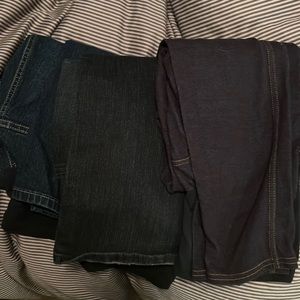 3 pairs of oh baby by motherhood jeans size large